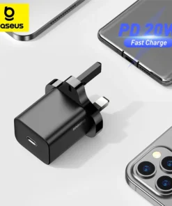 Baseus 20W Fast Charger For iPhone 15 14 13 12 PD Charger Super Si Uk Plug Fast Charging For iPad Quick Charge 4.0 Phone Charger 1