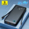 Baseus 22.5W Power Bank 10000mAh with Two Built-in Cables PD Fast Charging For iPhone 15 Pro Max, Charge 4 Devices at Once 1