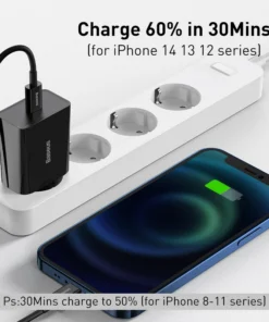 Baseus 20W Quick Charge QC 3.0 PD USB Type C Fast Charging Charger for iPhone 15 14 13 12 X Xs 8 Xiaomi Samsung Phone PD Charger 4