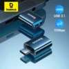 {clearance}Baseus USB 3.1 Adapter OTG Type C to USB Adapter Female Converter For Macbook pro Air Samsung S20 S10 USB OTG Connect 1